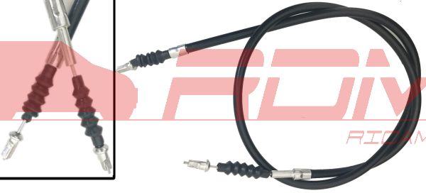 1400677 CAVO FRENO A MANO - LIGIER JS50 - MICROCAR MGO 4/5 - DUE 1/3/5/6 - JS 50
