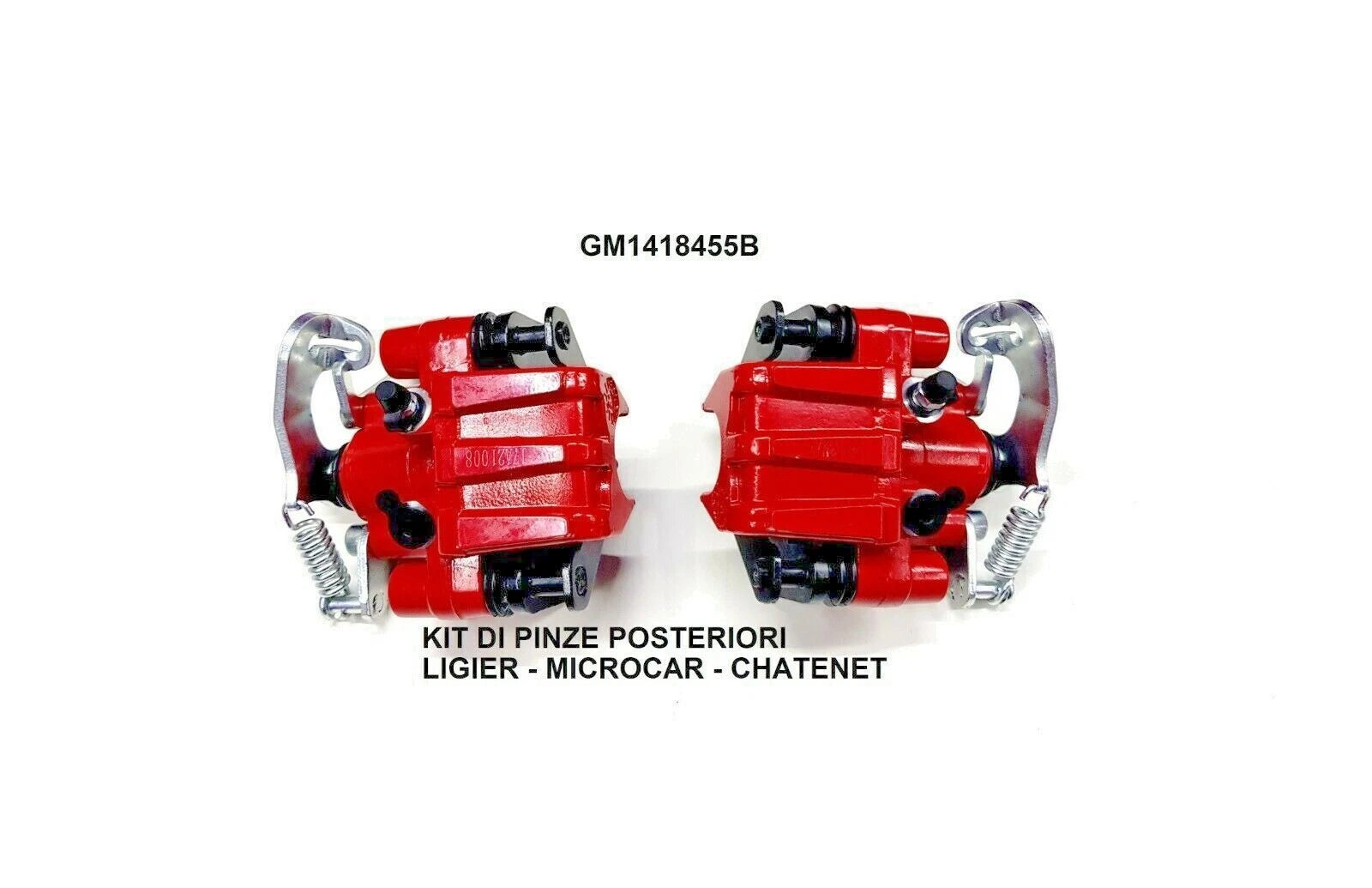 COPPIA LIGIER PINZA PASTIGLIE FRENO POSTERIORI JS50 JS60 V3 1914154 KIT DX + SX